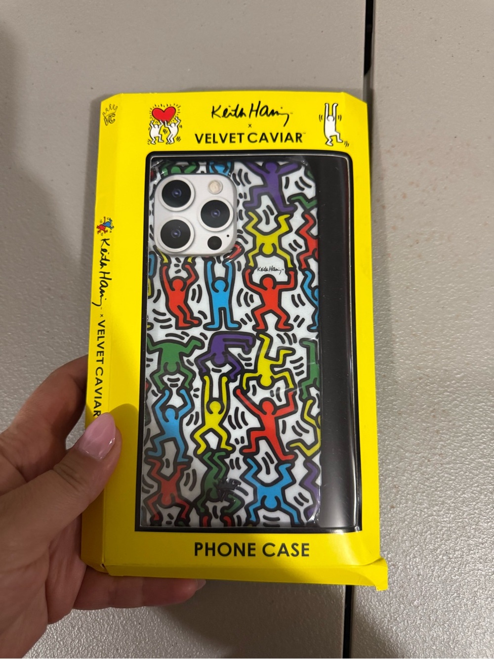 Velvet Caviar x Keith Haring Multicolor Dancing Figures Phone Case
